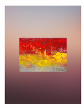 Abstract Bold Colors on Backdrop — Art Print