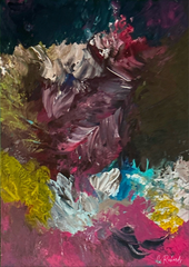 Ice Cream Flavors on Abstract — Art Print