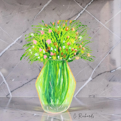 Wildflowers in Vase — Art Print