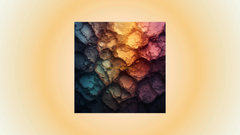 Abstract Acrylic Colors of Pinecone Clusters — Art Print