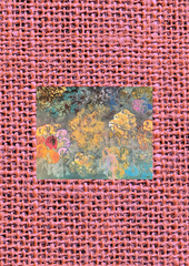 Abstract on Pink Texture-Art Print
