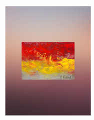 Abstract Bold Colors on Backdrop — Art Print
