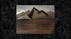 Mountains in a Desolate Land — Art Print