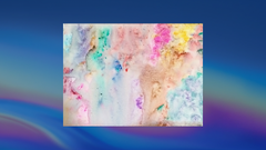 Abstract Bold Colors on Backdrop — Art Print