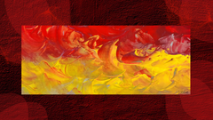Abstract Bold Colors on Backdrop — Art Print